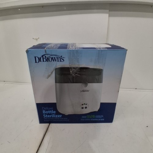 DR BROWNS NATURAL FLOW DELUXE BOTTLE STERILIZER ELECTRIC STEAM SYSTEM - STERILIZES 6 BOTTLES AT ONCE - WHITE (MODEL: AC045) image 5