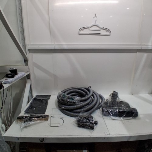 10PC OVO CENTRAL VACUUM DELUXE WITH ACCESSORY KIT - 50FT HOSE - GREY/BLACK (MODEL: KIT-LV50S) image 2