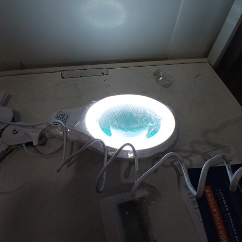 NEATFI SUPER LED MAGNIFYING FLOOR LAMP WITH ADJUSTABLE ARM & 5-WHEELS ROLLING BASE - 14W - 1200LM - WHITE (MODEL: 9003LED-FS2) image 2
