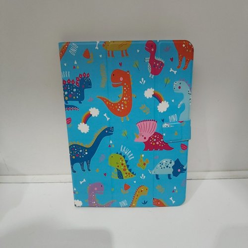 KIDS GEMS UNIVERSAL TABLET CASE - FITS TABLETS 7" TO 11" - BLUE DINOSAURS image 2
