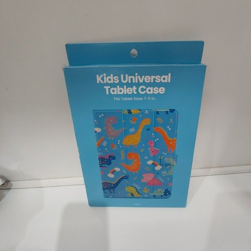 KIDS GEMS UNIVERSAL TABLET CASE - FITS TABLETS 7" TO 11" - BLUE DINOSAURS image 3