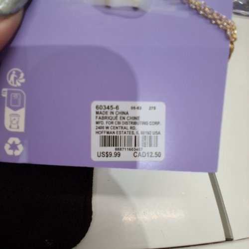 GIRLS CLAIRE'S CAT PENDANT CAT NECKLACE - 16" + 3" - GOLD-TONE / BLACK (ITEM: 60345-6) image 2