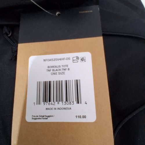THE NORTH FACE BOREALIS TOTE BAG - OSFM- 2.2 L - BLACK image 2