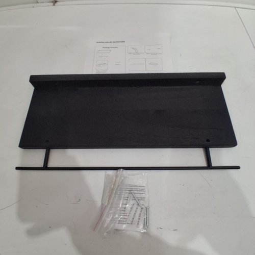 FLOATING WALL SHELF - 16" X 6" - BLACK (MODEL: XAL250805001BK) image 3
