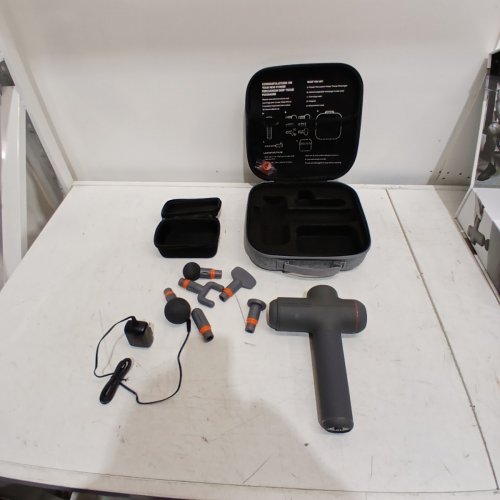 SHARPER IMAGE COMPACT SPORT POWER PERCUSSION MASSAGER - GREY (MODEL: 2437599) image 5