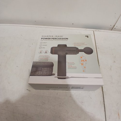 SHARPER IMAGE COMPACT SPORT POWER PERCUSSION MASSAGER - GREY (MODEL: 2437599) image 7