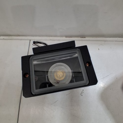 OUTDOOR WALL LIGHT WITH DUSK TO DAWN SENSOR, INCLUDES GU10 BULB - 11W - MATTE BLACK image 4