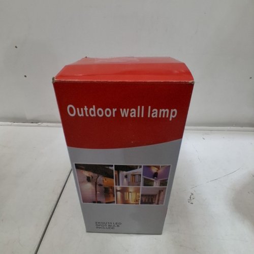OUTDOOR WALL LIGHT WITH DUSK TO DAWN SENSOR, INCLUDES GU10 BULB - 11W - MATTE BLACK image 7
