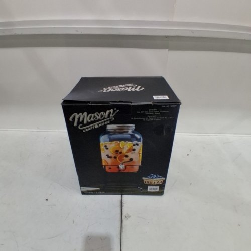 MASON CRAFT & MORE GLASS DRINK DISPENSER - 11L - CLEAR/BLACK (MODEL: 1859337 ) image 3