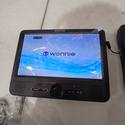 WONNIE 10.5" PORTABLE DUAL SCREEN DVD PLAYER - BLACK image 2