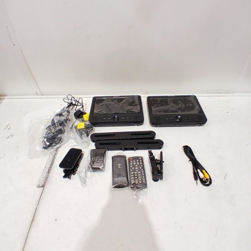 WONNIE 10.5" PORTABLE DUAL SCREEN DVD PLAYER - BLACK image 3