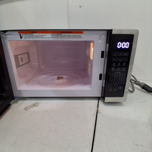 CHEFMAN 10 POWER LEVELS ECO MODE CHILD SAFETY LOCK COUNTERTOP MICROWAVE - 0.7 CU.FT - STAINLESS STEEL (MODEL: RJ55-SS-7-CK-CA) image 2