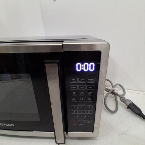 CHEFMAN 10 POWER LEVELS ECO MODE CHILD SAFETY LOCK COUNTERTOP MICROWAVE - 0.7 CU.FT - STAINLESS STEEL (MODEL: RJ55-SS-7-CK-CA) image 5