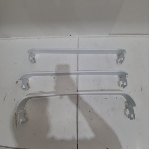 3PC REPLACEMENT REFRIGERATOR DOOR SHELF RETAINER BAR RAILS, COMPATIBLE WITH VARIOUS FRIGIDAIRE MODELS - 24" - WHITE (MODEL: 240534901 / 240534701) image 2