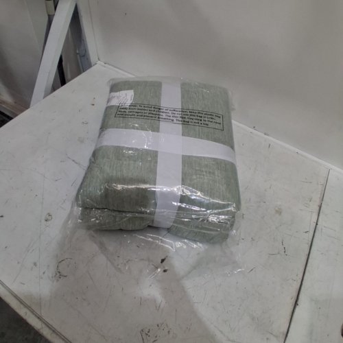 OVERSIZED LIGHTWEIGHT COOLING BLANKET - QUEEN - HEATHERED LIGHT GREEN image 3