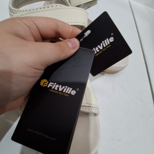 WOMEN'S FITVILLE SANDALS - SIZE 8 WIDE - CREAM (ITEM: HF-FWSV120250710W) image 5
