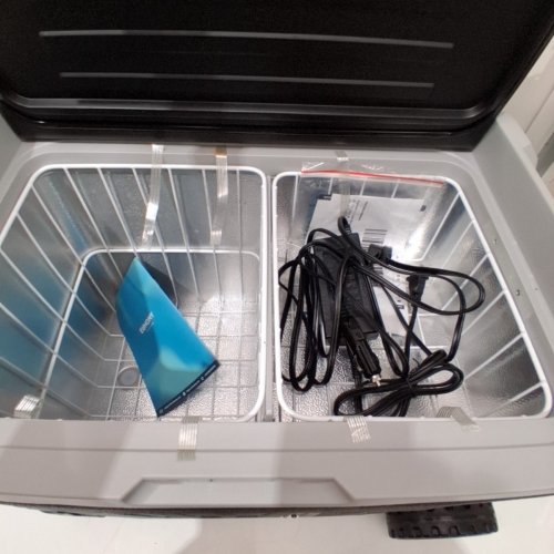 EUHOMY PORTABLE ELECTRIC COOLER - 35L/37QT CAPACITY - 17" X 17" X 25" - BLACK/GREY - (MODEL: CFB-35) image 4