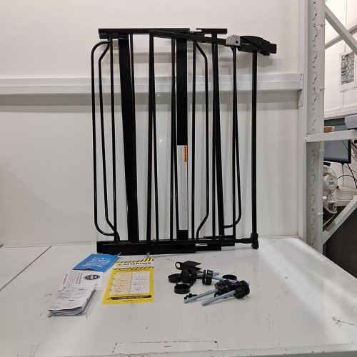 REGALO EASY STEP EXTRA WIDE SAFETY GATE - 29'' - 49" X 30" - BLACK (MODEL: 1164 EB DS) image 2