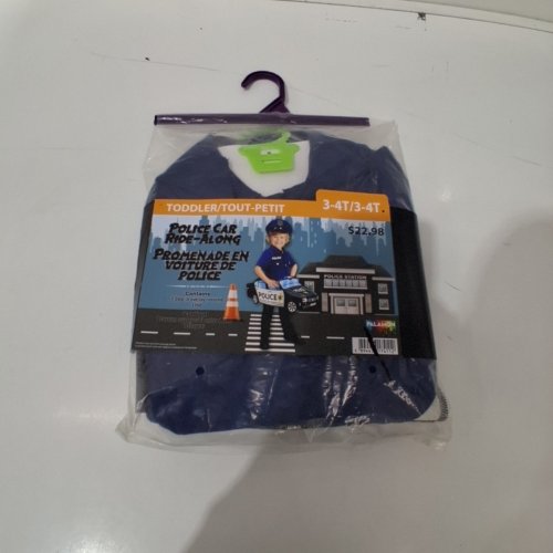 2PC POLICE CAR RIDE-ALONG COSTUME SET - 3T-4T - BLUE / BLACK (STYLE:WM28064683-525) image 2