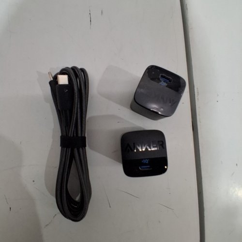 3PC ANKER USB-C CHARGER AND BLOCK ACCESSORIES - BLACK image 2