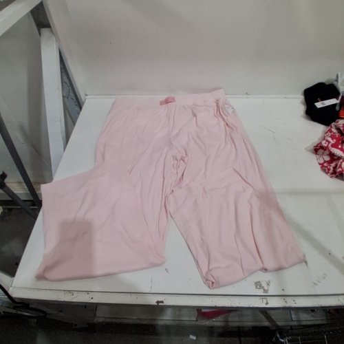 WOMENS WIDE LEG PANTS - EXTRA LARGE - PINK image 2