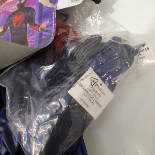 2PC JAZWARES COSTUME PLAY ACROSS THE SPIDER-VERSE MILES MORALES COSTUME - MEDIUM (8-10) - BLACK/RED image 3