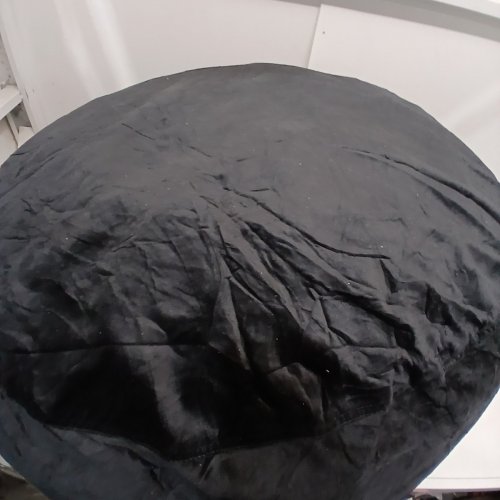 LARGE ROUND FOAM BEAN BAG CHAIR - 4FT - BLACK image 4