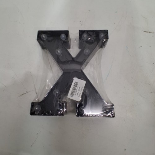 LIGHT UP LETTER "X" DECORATIVE SIGN - 9" - BLACK image 2