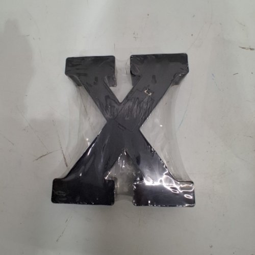 LIGHT UP LETTER "X" DECORATIVE SIGN - 9" - BLACK image 3