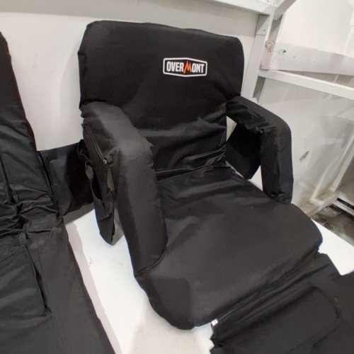 2PK OVERMONT HEATED ADJUSTABLE BLEACHER SEATS WITH BACK SUPPORT-20.86" X 17.32" X 5.90" -(MODEL: ‎STADIUM SEATS-SINGLE-H)BLACK - image 3