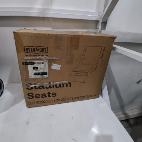 2PK OVERMONT HEATED ADJUSTABLE BLEACHER SEATS WITH BACK SUPPORT-20.86" X 17.32" X 5.90" -(MODEL: ‎STADIUM SEATS-SINGLE-H)BLACK - image 4