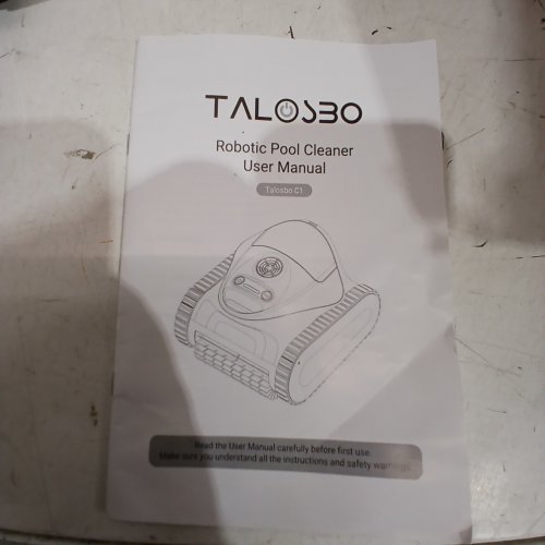 TALOSBO (2026 NEW) DOUBLE FILTRATION ROBOTIC POOL CLEANER, WALL & WATERLINE CLEANING, CORDLESS POOL VACUUM ROBOT FOR INGROUND POOLS UP TO 1614 SQ. FT. - 180-MIN RUNTIME - BLACK/WHITE (MODEL: TALOSBO C1) image 3