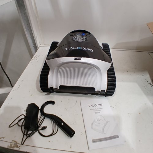 TALOSBO (2026 NEW) DOUBLE FILTRATION ROBOTIC POOL CLEANER, WALL & WATERLINE CLEANING, CORDLESS POOL VACUUM ROBOT FOR INGROUND POOLS UP TO 1614 SQ. FT. - 180-MIN RUNTIME - BLACK/WHITE (MODEL: TALOSBO C1) image 4