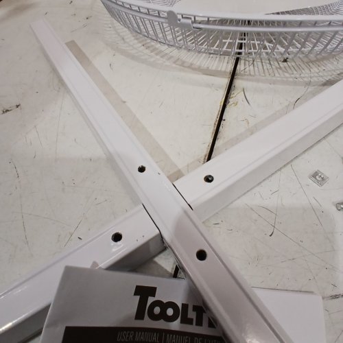 TOOLTECH 3-SPEED OSCILLATING PEDESTAL FAN - 16" - WHITE (MODEL: 100077) image 6