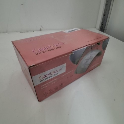CEENWES 9C UVLED NAIL LAMP, PROFESSIONAL AC POWER SUPPLY, WITH MANICURE KIT, WHITE/PINK. image 5