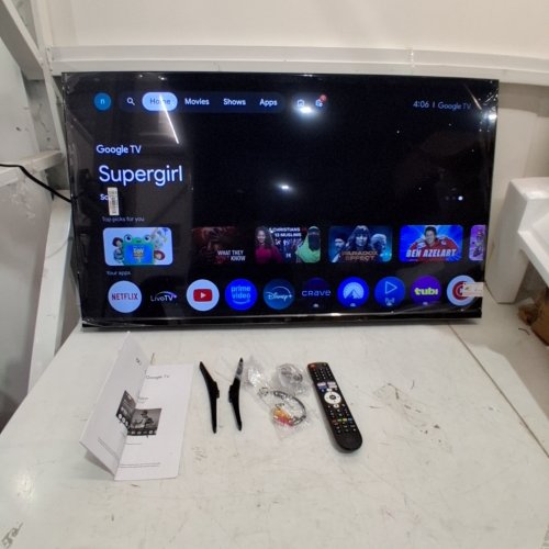 FPD FLAT SCREEN LED SMART TV COMPATIBLE WITH GOOGLE TV & GOOGLE CAST - 1080P FULL HD, HDR 10, DOLBY AUDIO, VOICE REMOTE - 43" - BLACK (MODEL: CG43-P3) image 2