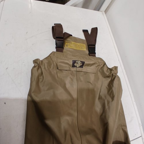 WHITE RIVER FLY SHOP MEN'S THREE FORKS FELT SOLE CHEST WADERS - SIZE 9 REGULAR - BEIGE image 4