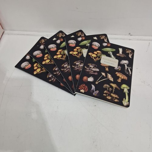 5 ASSORTED BRUNO VISCONTI LINED NOTEBOOKS - 5.75" X 8.25" - BLACK BOTANICAL image 3