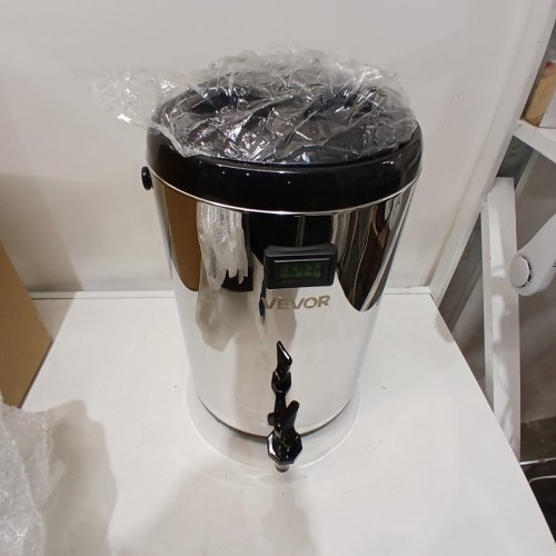STAINLESS STEEL THERMO INSULATED BEVERAGE DISPENSER WITH SPIGOT AND TEMPERATURE DISPLAY - 9.2L - SILVER/BLACK (MODEL: WNS-D4) image 2