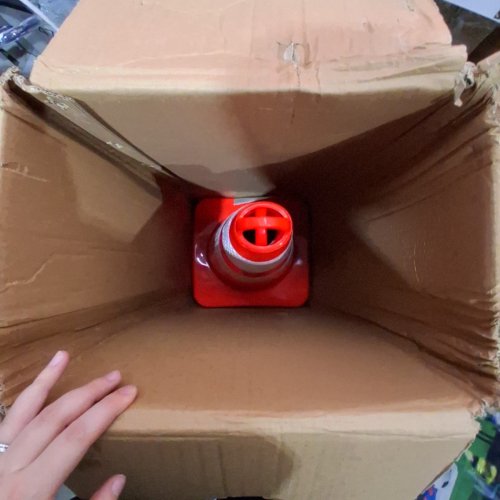 6PK TRAFFIC SAFETY CONES - 28" - ORANGE (MODEL: TC-68) image 3