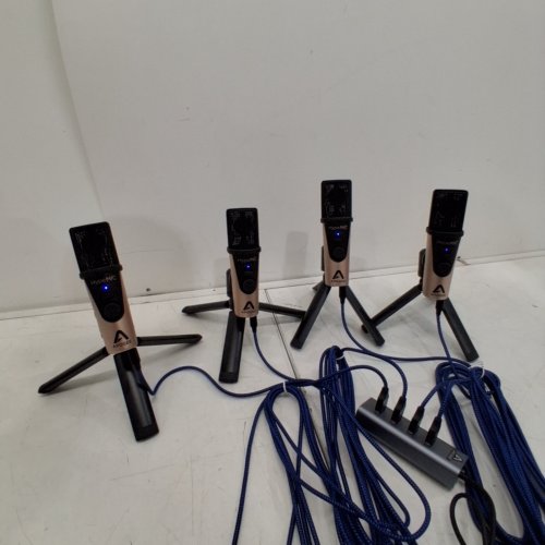 14PC APOGEE HYPEMIC PODCAST KIT WITH HARD CASE & TRIPODS - BLACK / COPPER (MODEL: 3500-0146-0000) image 2