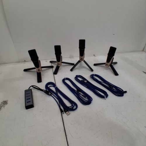 14PC APOGEE HYPEMIC PODCAST KIT WITH HARD CASE & TRIPODS - BLACK / COPPER (MODEL: 3500-0146-0000) image 4