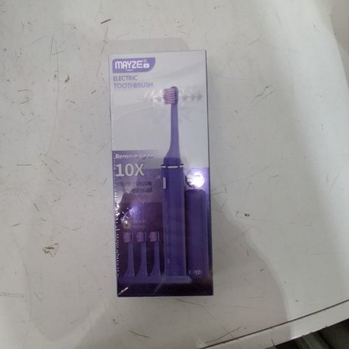 MAYZE ELECTRIC TOOTHBRUSH WITH PORTABLE DUST COVER - PURPLE image 2