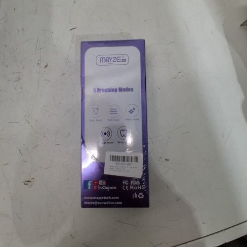 MAYZE ELECTRIC TOOTHBRUSH WITH PORTABLE DUST COVER - PURPLE image 3
