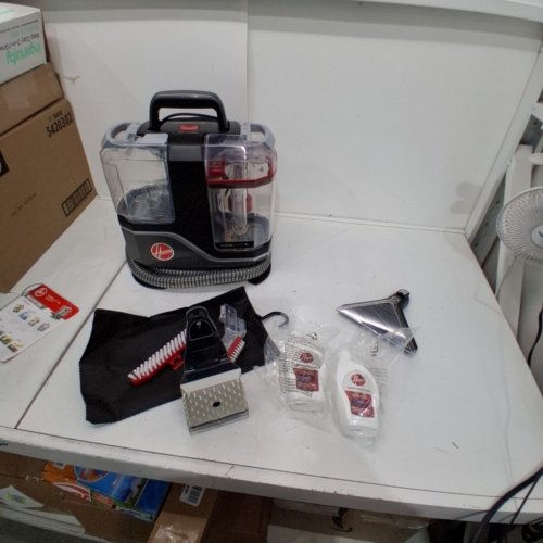 HOOVER CLEANSLATE XL PORTABLE CARPET & UPHOLSTERY SPOT CLEANER AND STAIN REMOVER - DUAL TANKS - RED/GREY - (MODEL: FH15000V) image 3