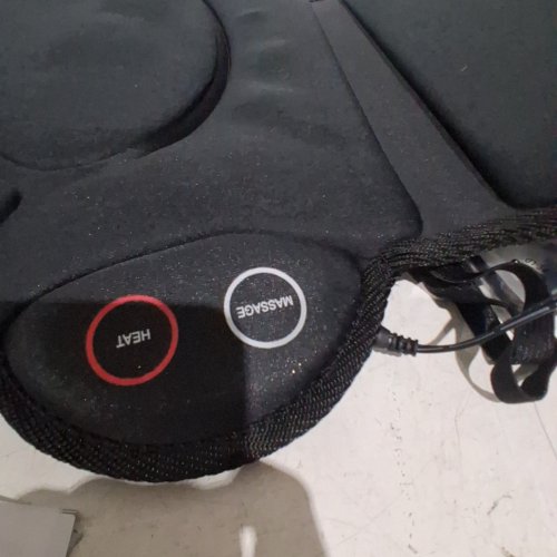 HOMEDICS PORTABLE BACK MASSAGE CUSHION WITH HEAT - BLACK (MODEL: VC-110H-BK) image 2