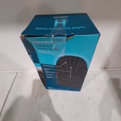 HOMEDICS PORTABLE BACK MASSAGE CUSHION WITH HEAT - BLACK (MODEL: VC-110H-BK) image 5