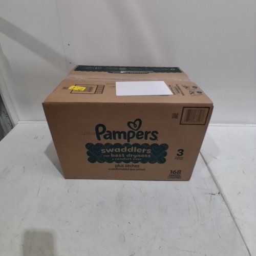 168PK PAMPERS SWADDLERS DISPOSABLE DIAPERS - SIZE 3 (13-26LBS) image 3