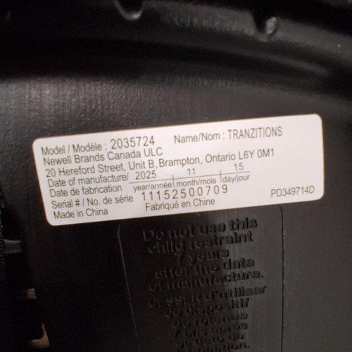 GRACO C20 TRANZITIONS 3-IN-1 HARNESS BOOSTER CAR SEAT - 100LBS CAP - BLACK (MODEL: 2035724) image 2