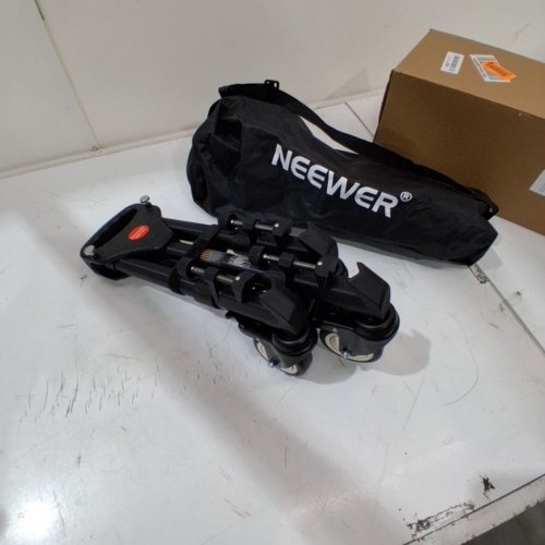NEEWER PROFESSIONAL HEAVY DUTY CAMERA TRIPOD DOLLY WITH 2" RUBBER WHEELS AND ADJUSTABLE LEGS - BLACK (MODEL:NW-600) image 2
